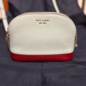 kate spade White and Red Crossbody Bag